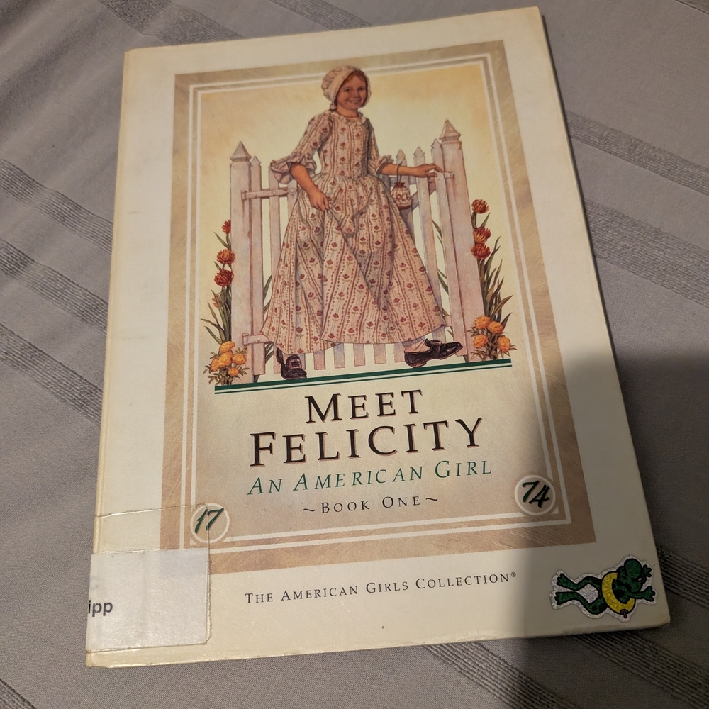 American Girl Meet Felicity Book with White and Red Cover